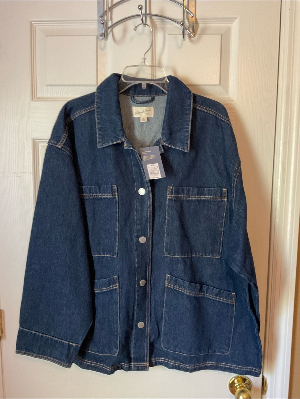 Universal Thread Women’s Chore Medium Wash Denim Jacket Plus Size XXL NWT